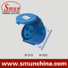 16/32A Panel Industrial Socket, Wall Mounting Socket, Angle Socket